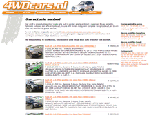 Tablet Screenshot of 4wdcars.nl